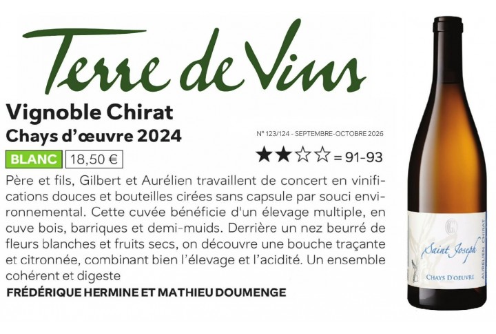 terre de vin saint joseph blanc
